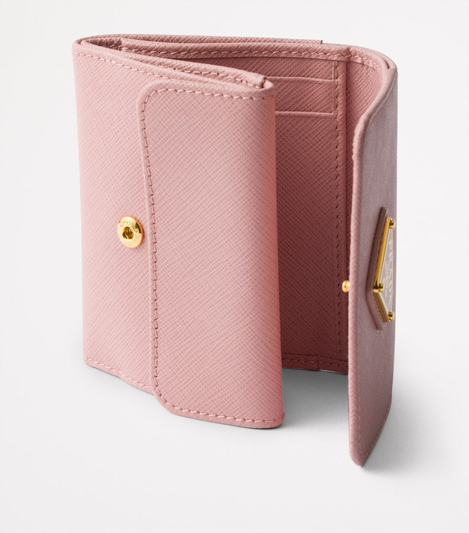 Prada Pink Small Saffiano Leather Wallet