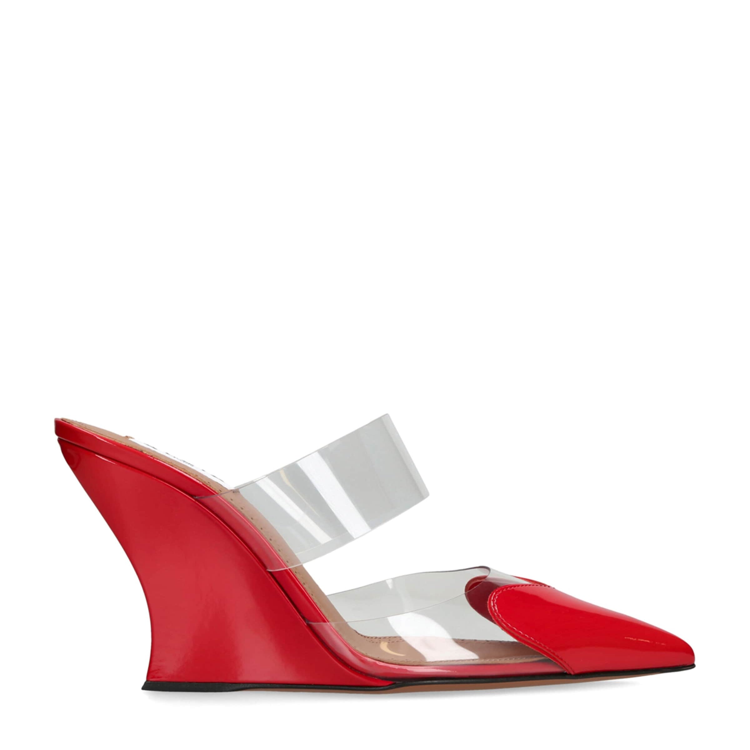 Alaïa Patent Coeur Mules 90