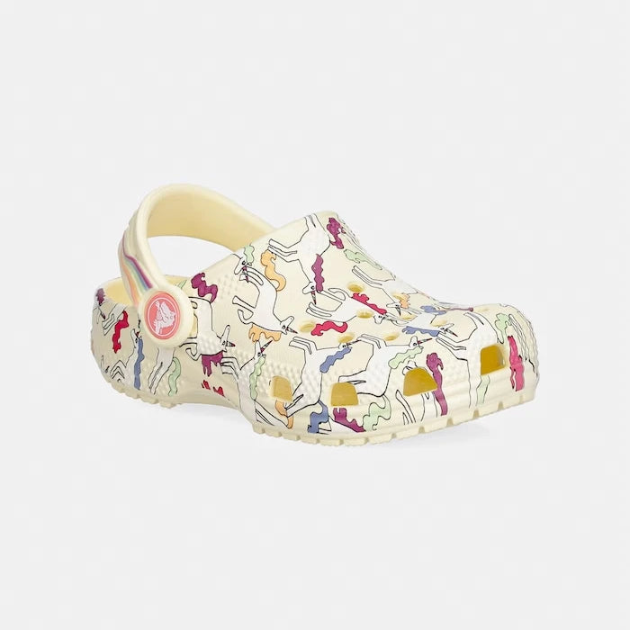 Детски чехли Crocs CLASSSIC UNICORN GRAPHIC CLOG T