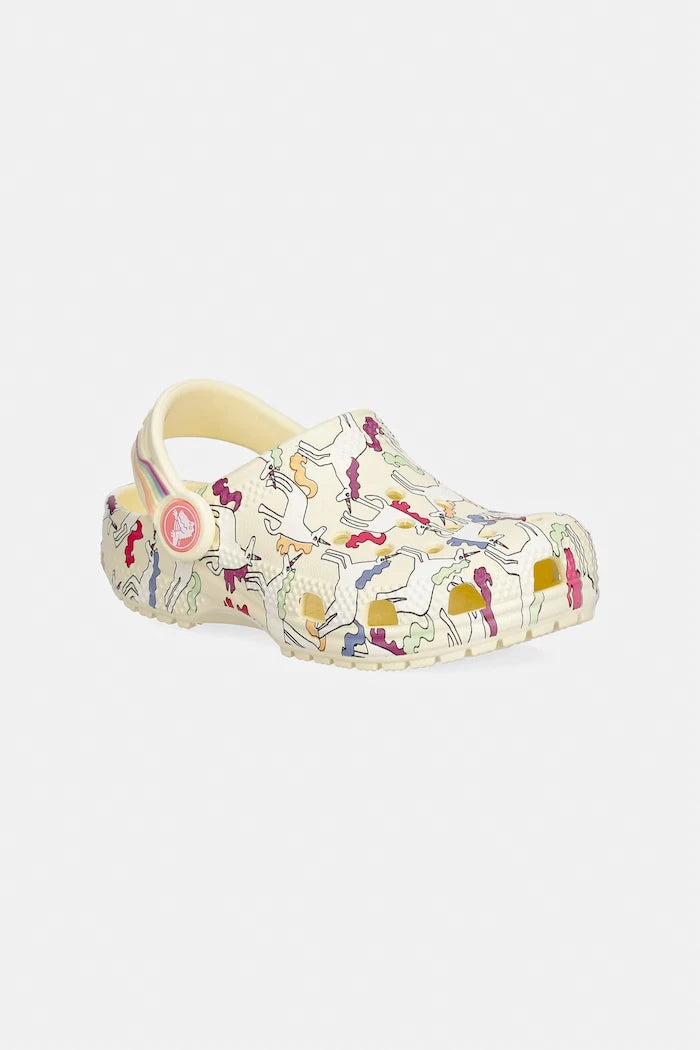 Детски чехли Crocs CLASSSIC UNICORN GRAPHIC CLOG T