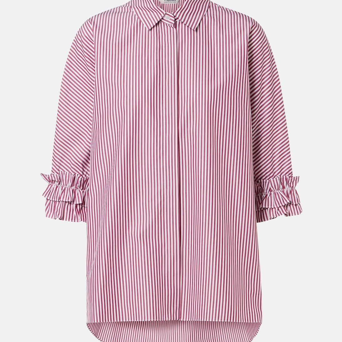 'S Max Mara - Striped cotton poplin shirt