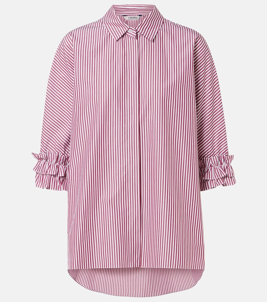 'S Max Mara - Striped cotton poplin shirt