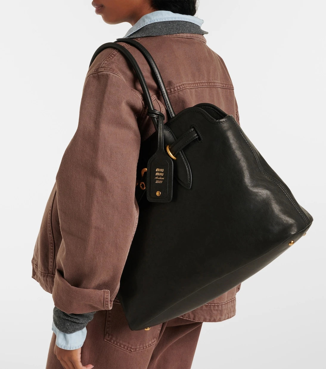 Miu Miu - Aventure Medium leather tote bag