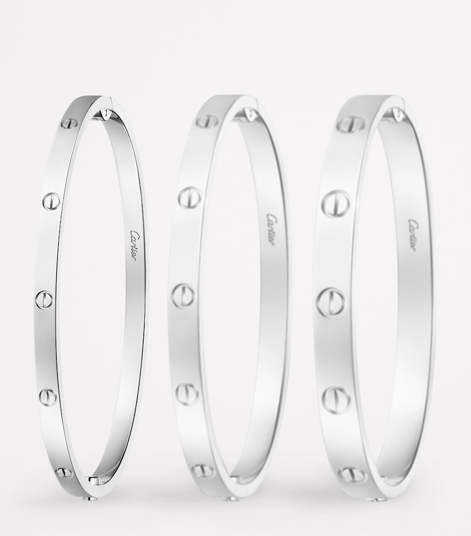 LOVE Small White Gold Bracelet