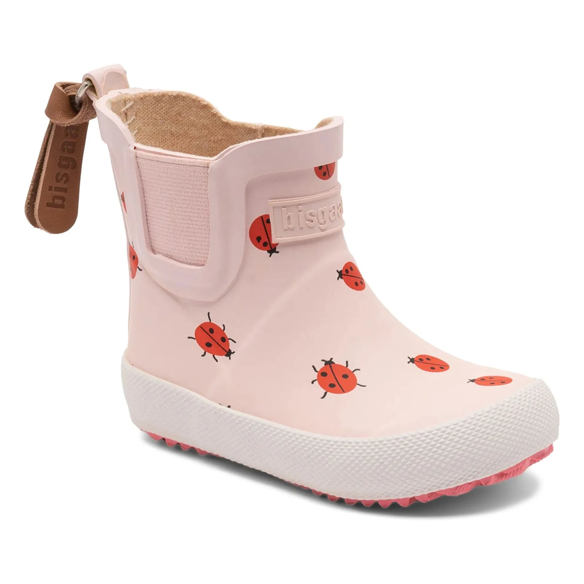 bisgaard - Baby Rubber Ladybird Rain Boots | Pale Pink