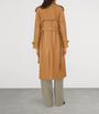 Plongé Leather Castelford Long Trench Coat