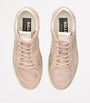 Pink Suede Ball Star Low-Top Sneakers