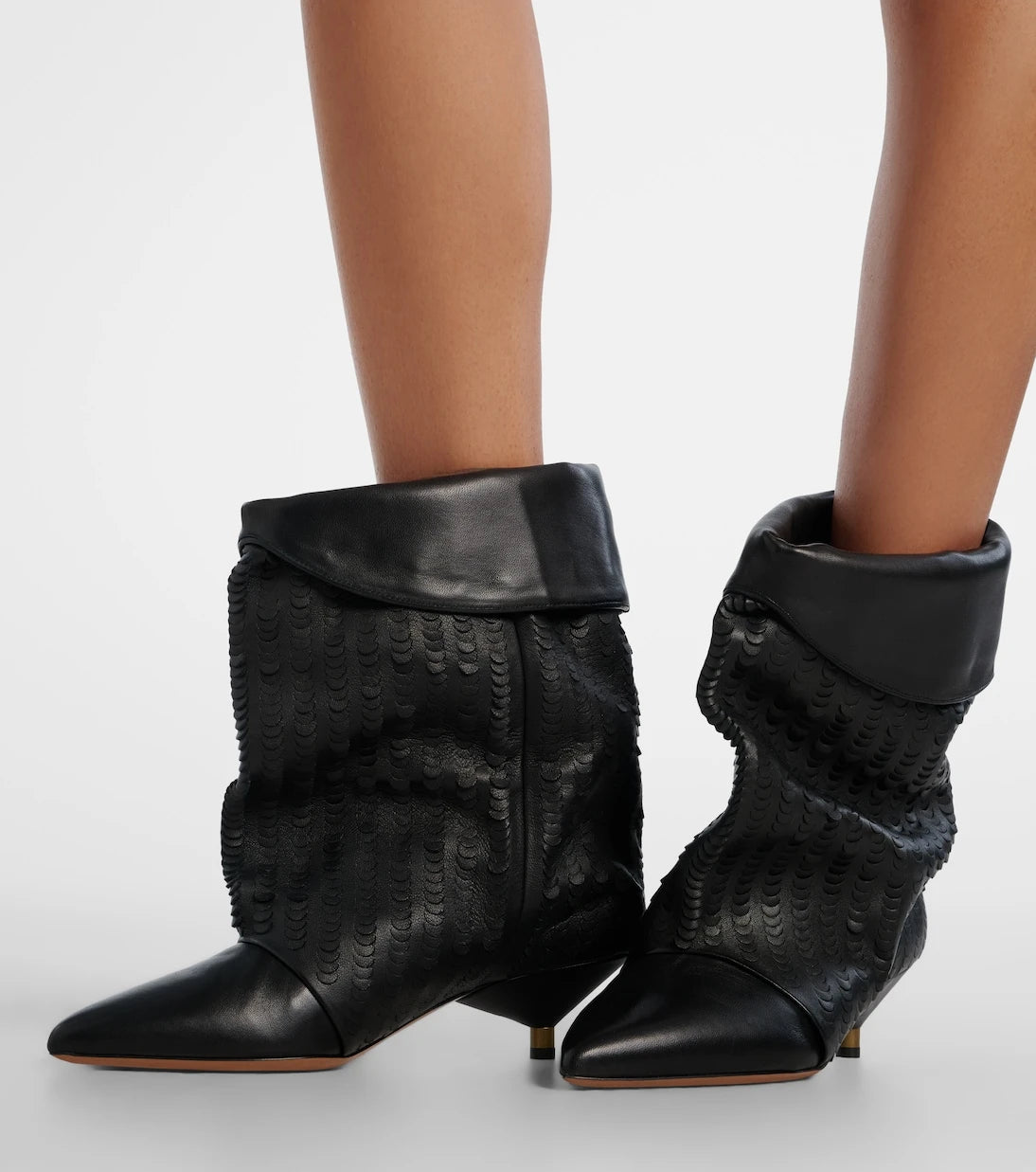 Isabel Marant - Edrika 45 laser-cut leather ankle boots