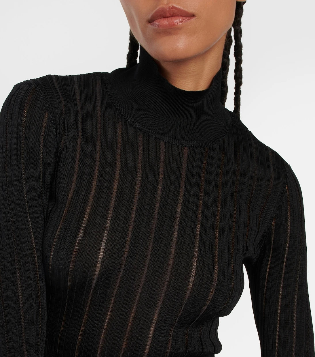 Alaïa - Crinoline turtleneck sweater