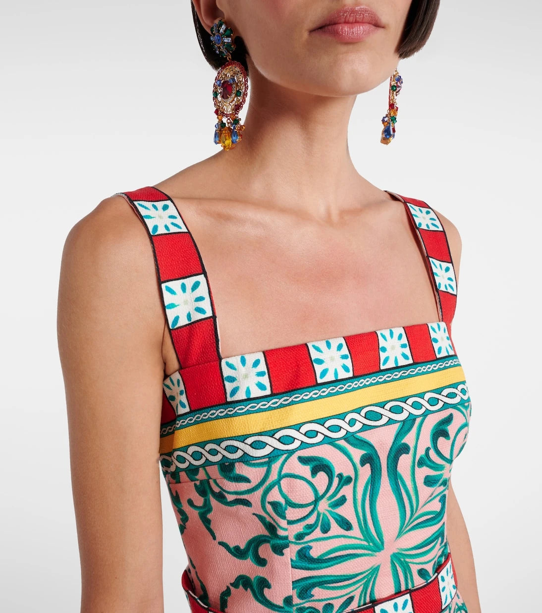 Dolce&Gabbana - Taormina printed cotton-blend minidress