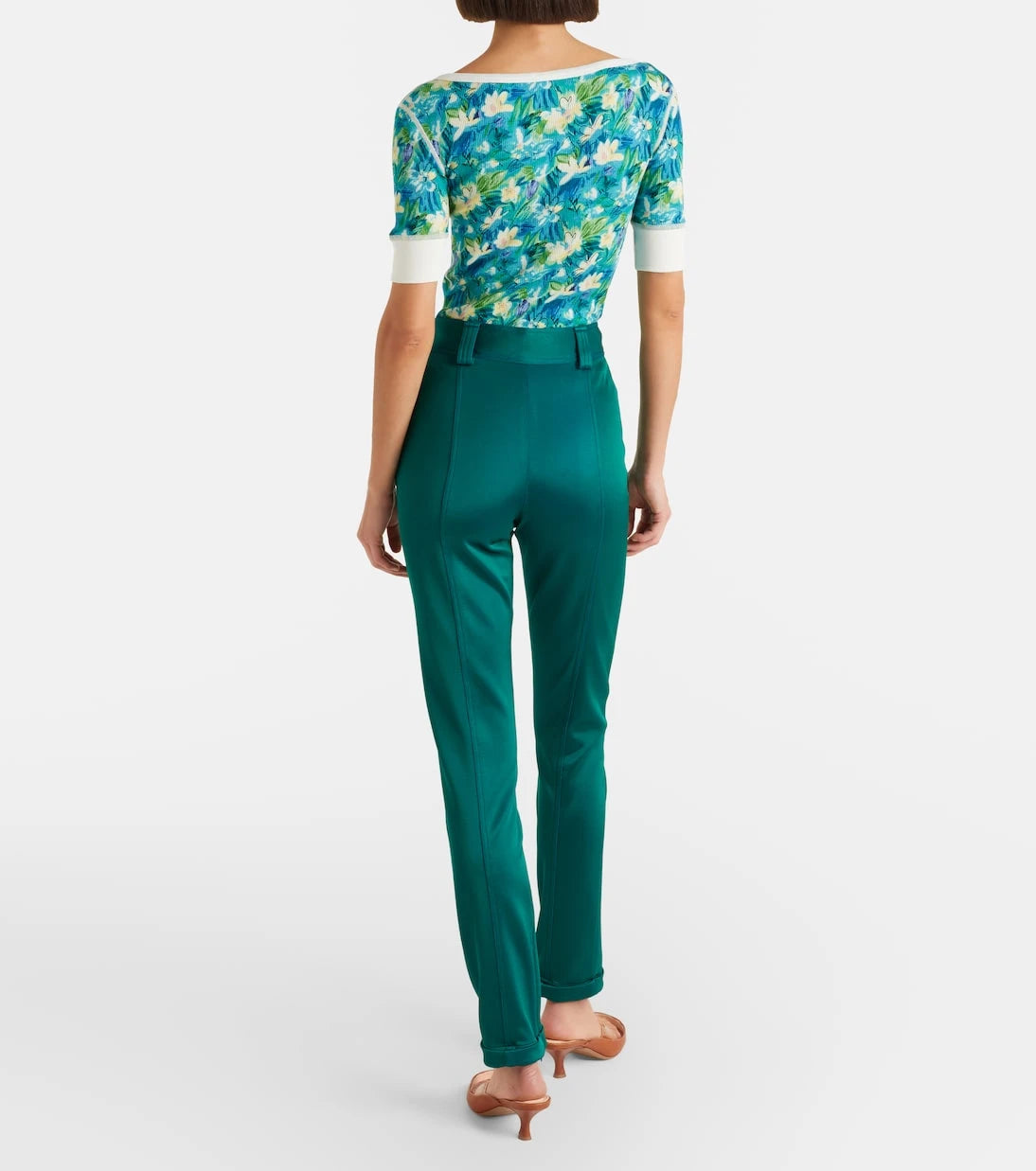 Chloé - High-rise jersey slim pants