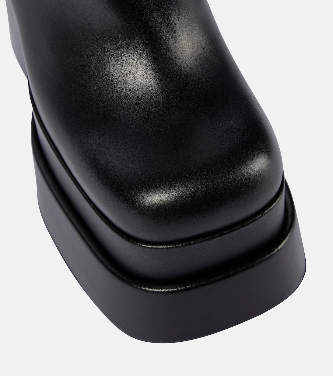 Versace - Intrico leather platform ankle boots