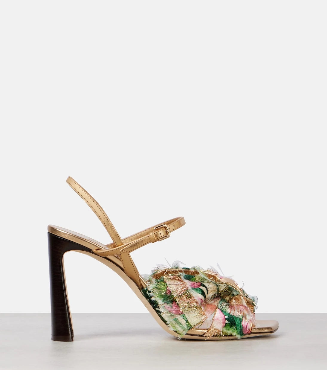 Jimmy Choo - Annika 95 metallic leather sandals
