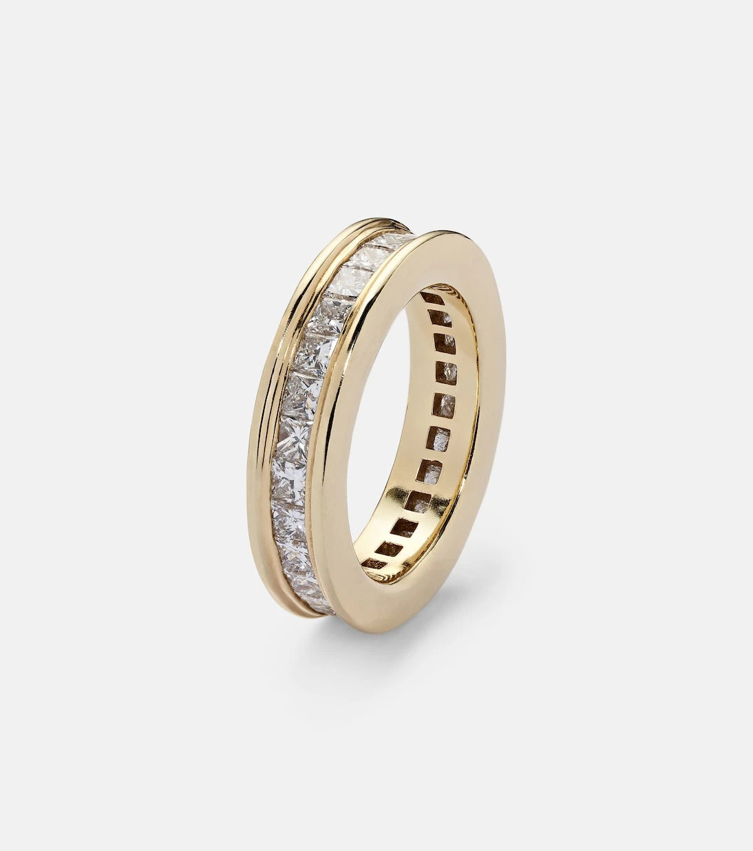 Octavia Elizabeth - Ivy Eternity 18kt gold ring with diamonds
