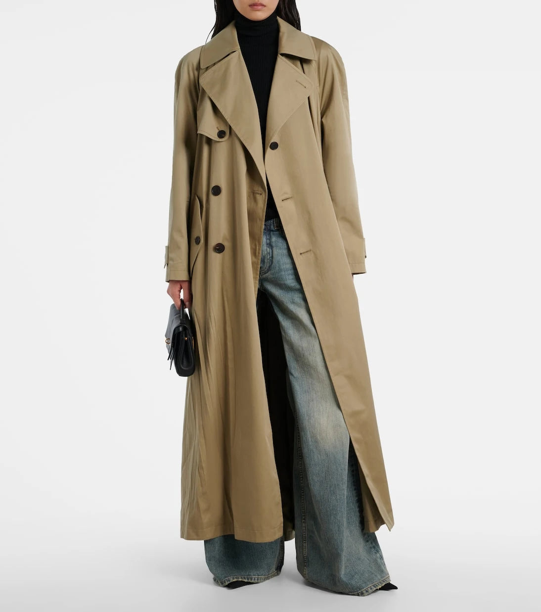 Balenciaga - Cocoon cotton twill trench coat