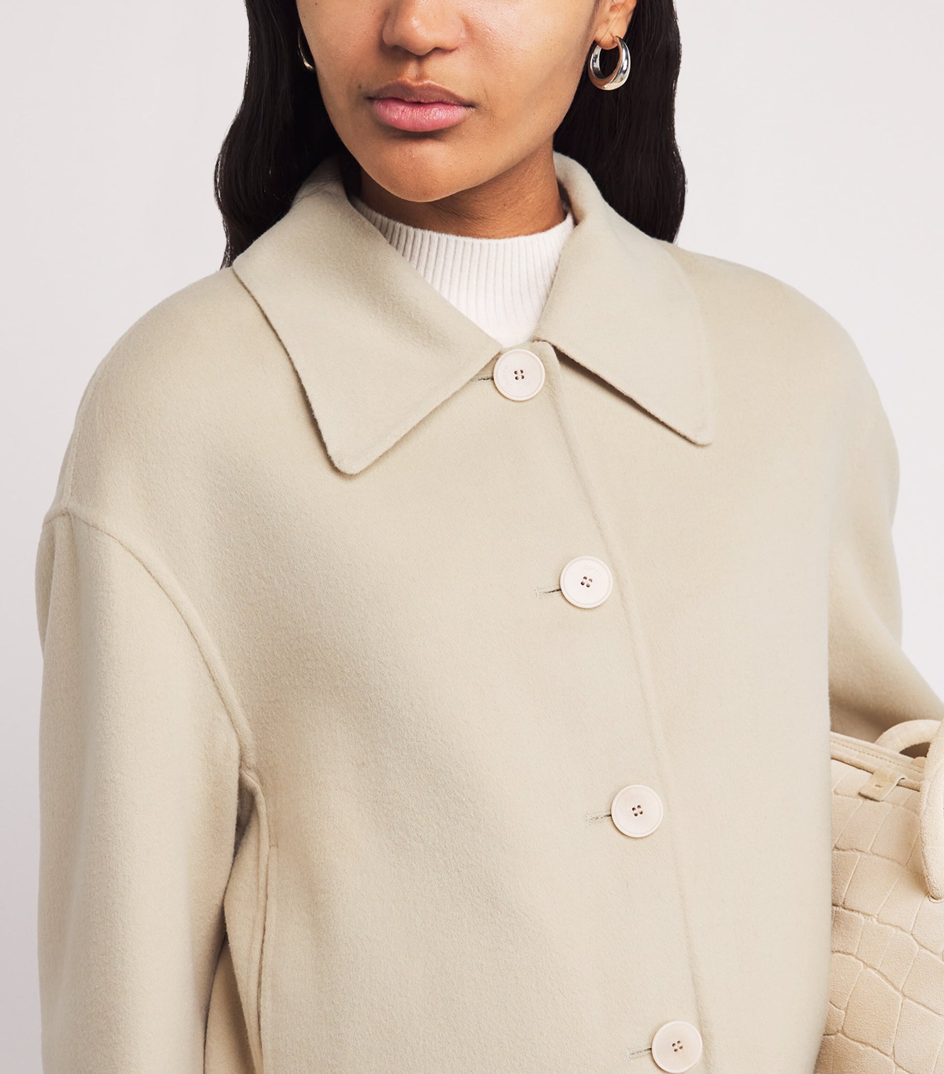 Beige Wool-Silk Gerrard Jacket