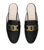Tod's Black Leather Slippers