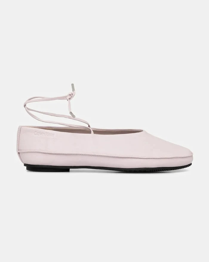Кожени балеринки Calvin Klein BALLERINA MARY JANE STRAP LTH