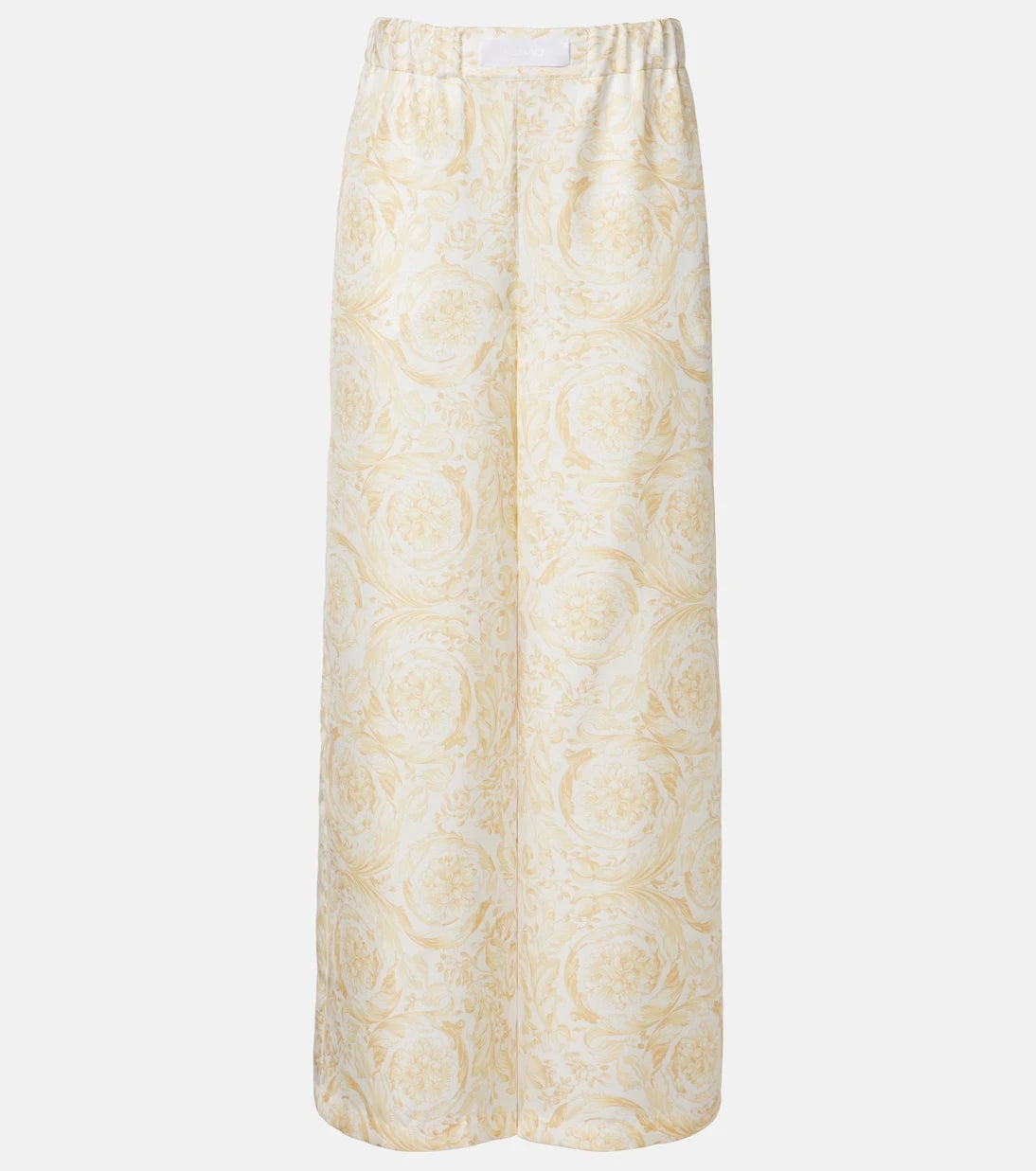 Versace - Underwater Barocco silk palazzo pants