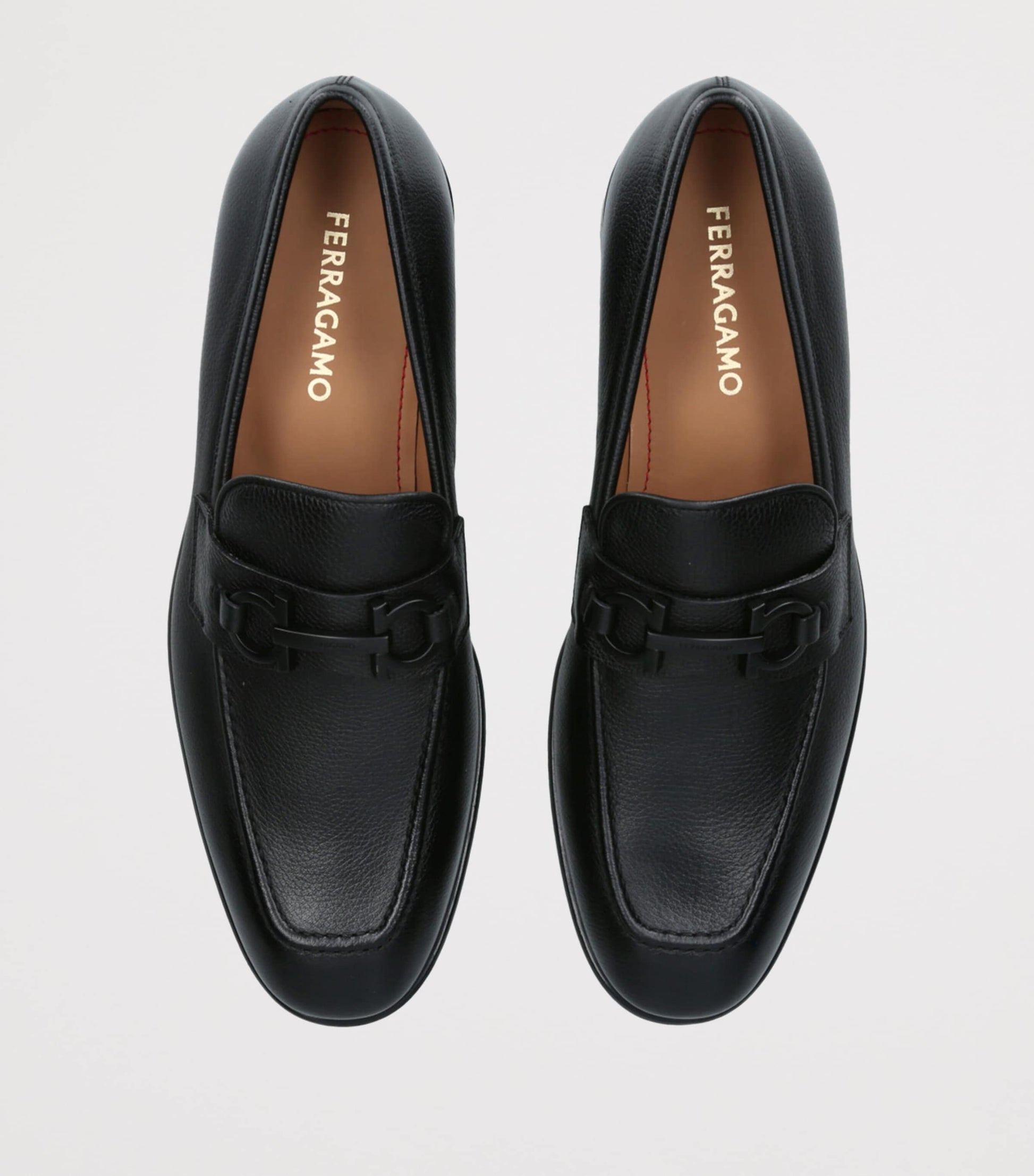 Salvatore Ferragamo Leather Foster Gancho Loafers
