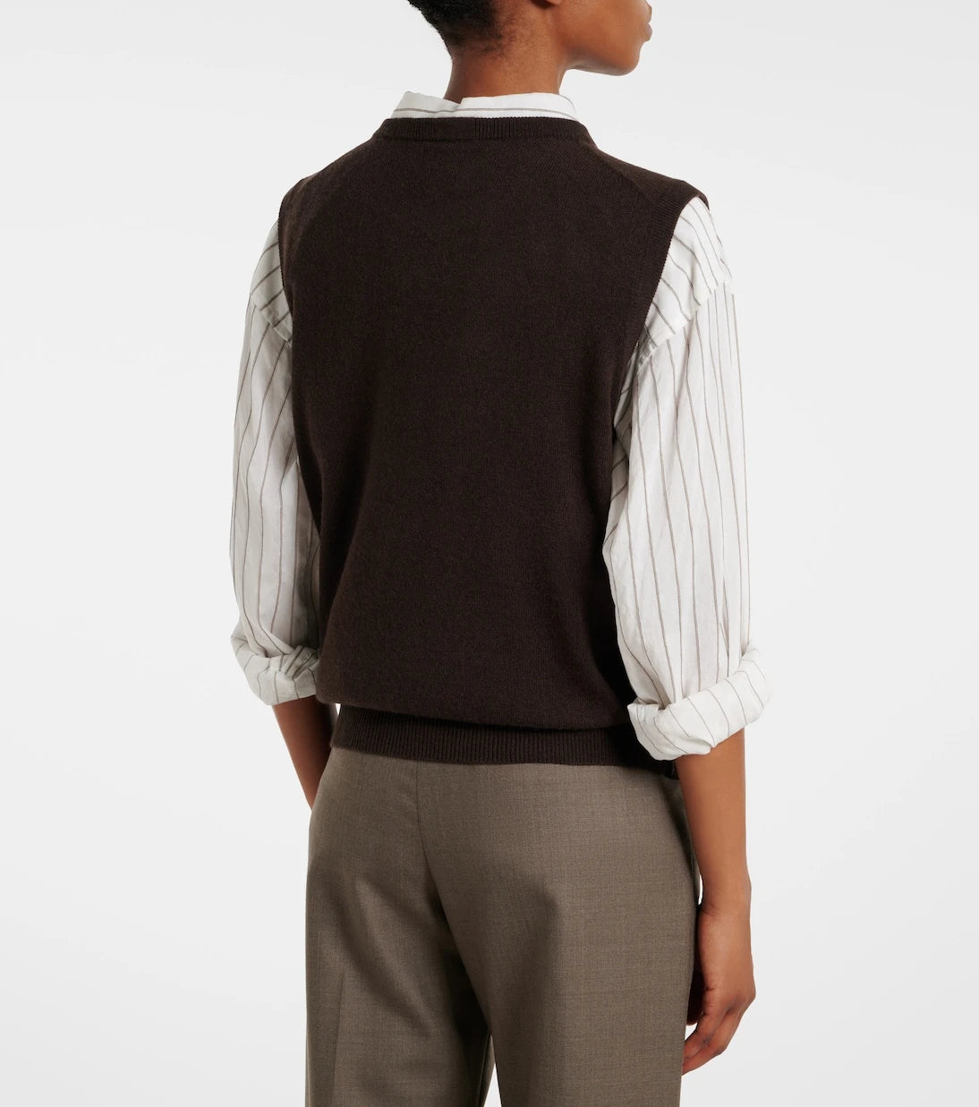 Jardin des Orangers - Wool and cashmere tank top