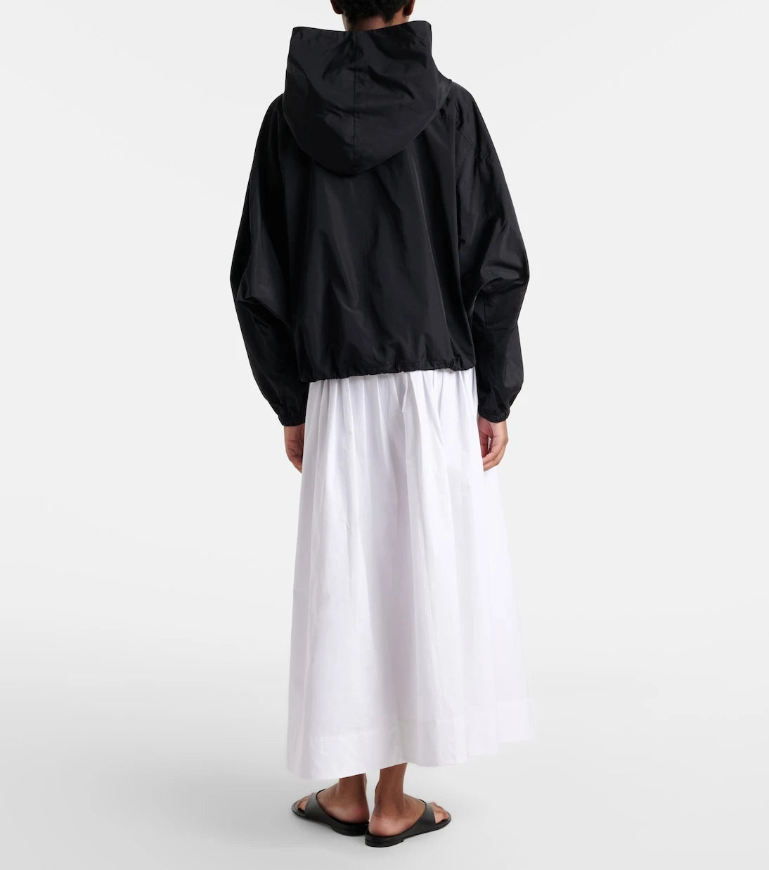 Róhe - Pleated cotton poplin midi skirt