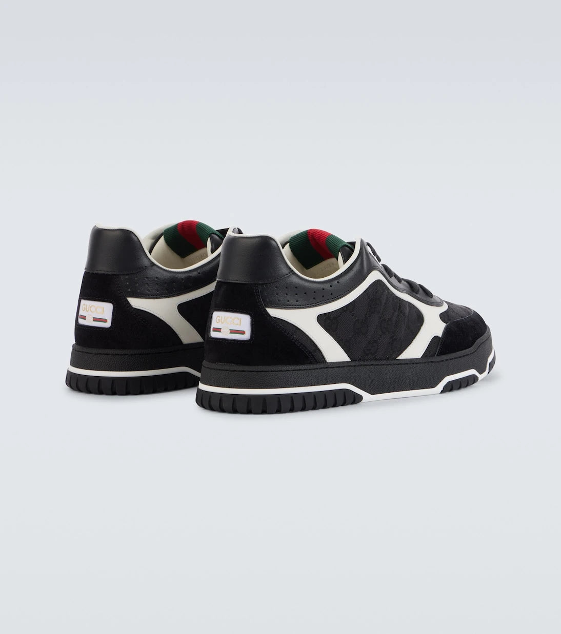 Gucci - Re-Web GG Canvas leather-trimmed sneakers