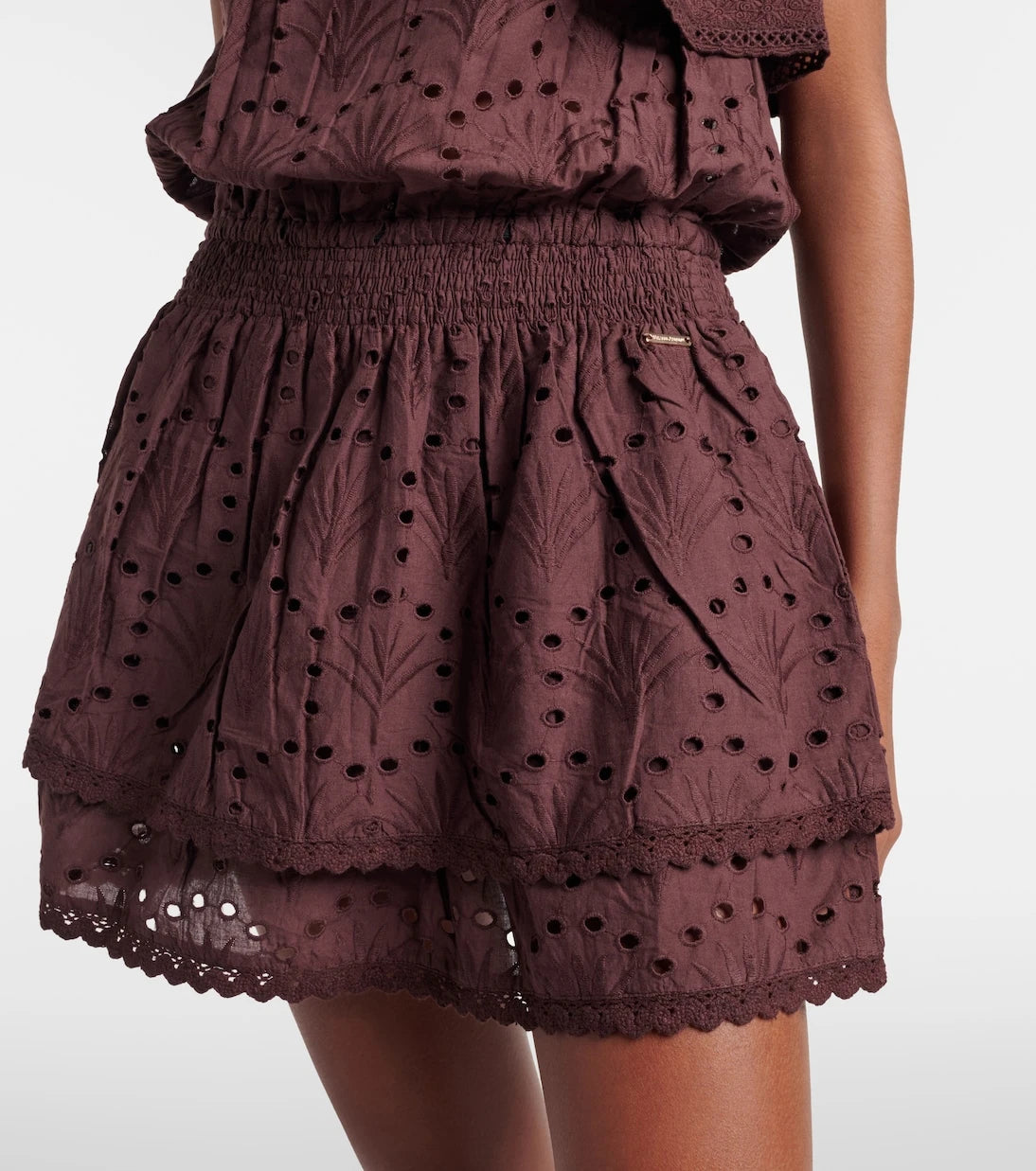 Melissa Odabash - Bree broderie anglaise cotton minidress