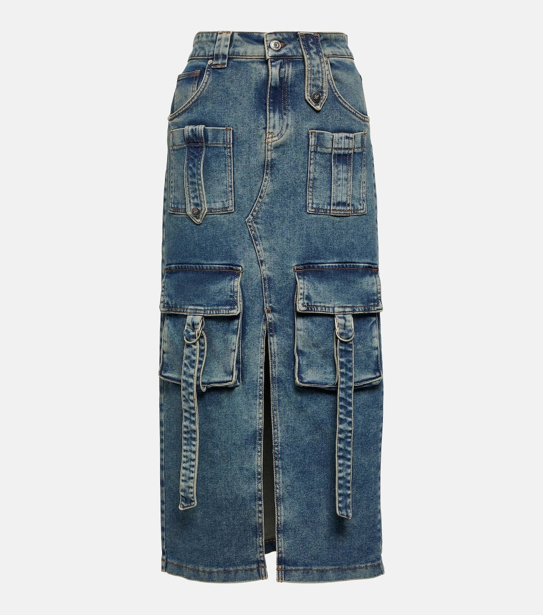 Blumarine - Denim midi skirt