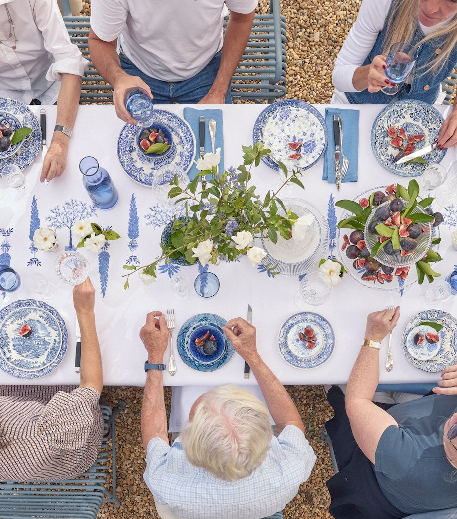 Linen Embroidered Midi Tablecloth (170cm x 320cm)