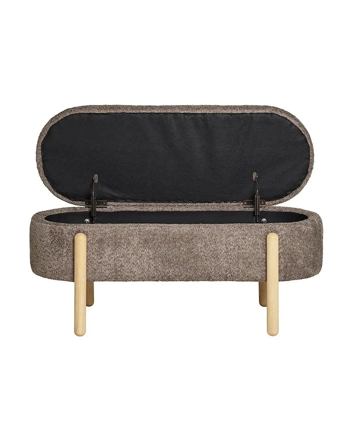 Depolamalı Puf House Nordic Branca 98 x 41 x 48 cm