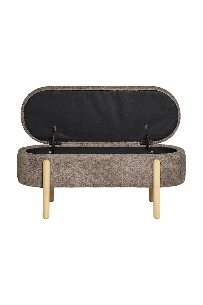 Depolamalı Puf House Nordic Branca 98 x 41 x 48 cm
