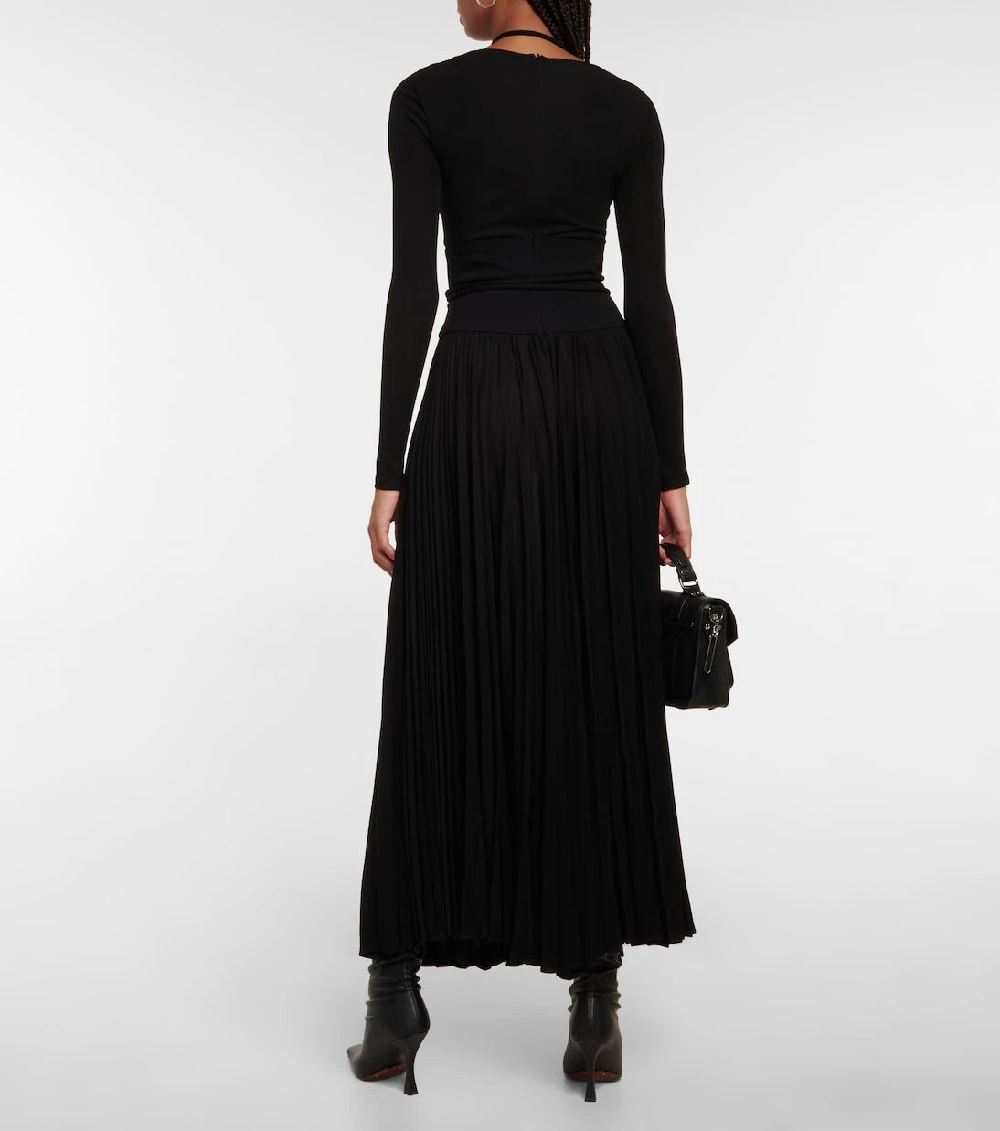 Proenza Schouler - فستان ماكسي من الجيرسيه بقصّات مفتوحة