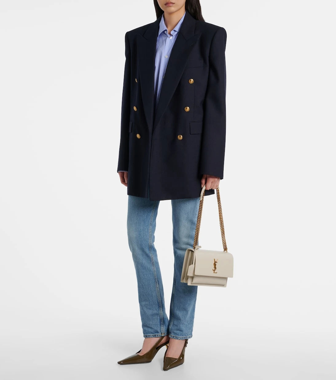 Saint Laurent - Sunset Medium leather shoulder bag