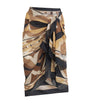 Brown Cotton Collane Print Sarong