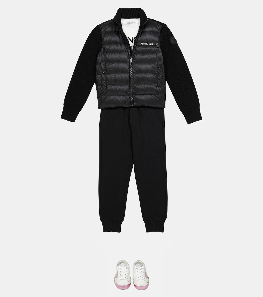 Moncler Enfant - Kapitone kuş tüyü ceket