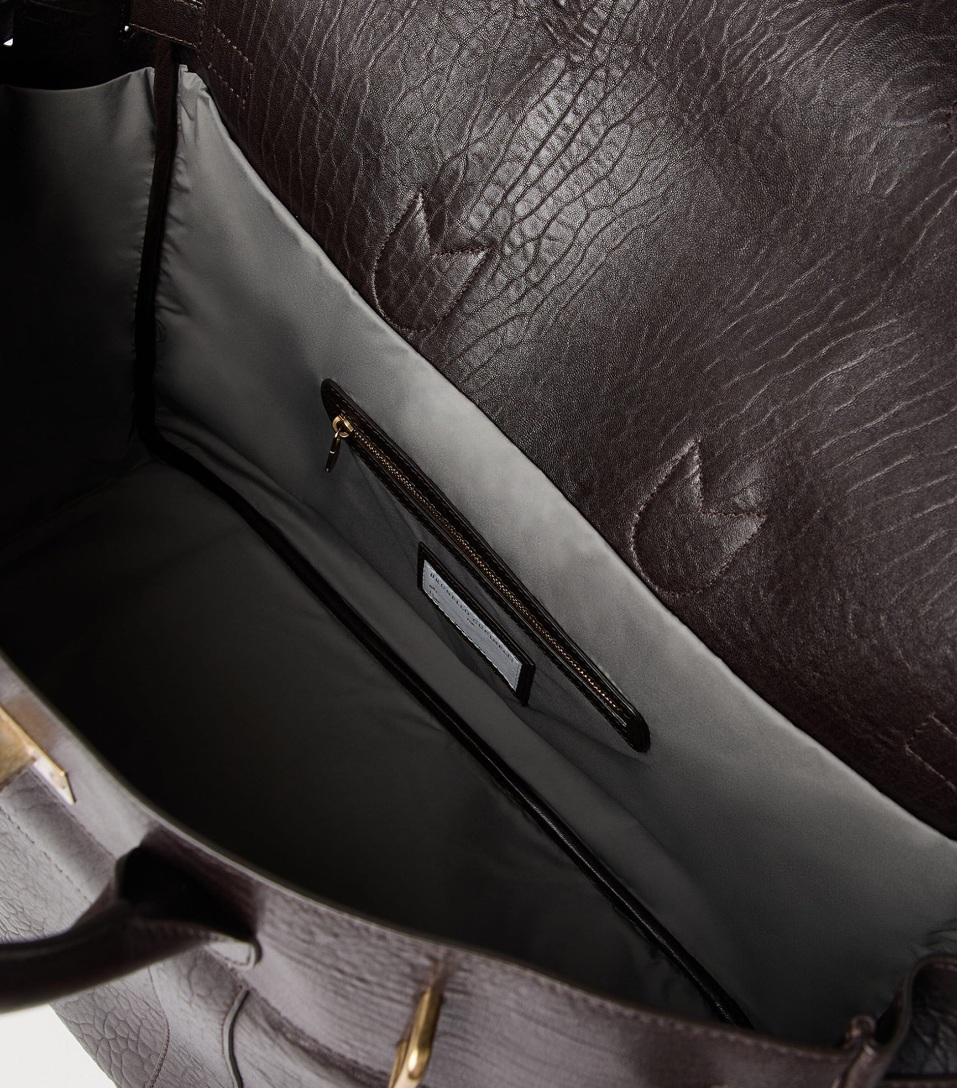 Brunello Cucinelli Leather Travel Bag