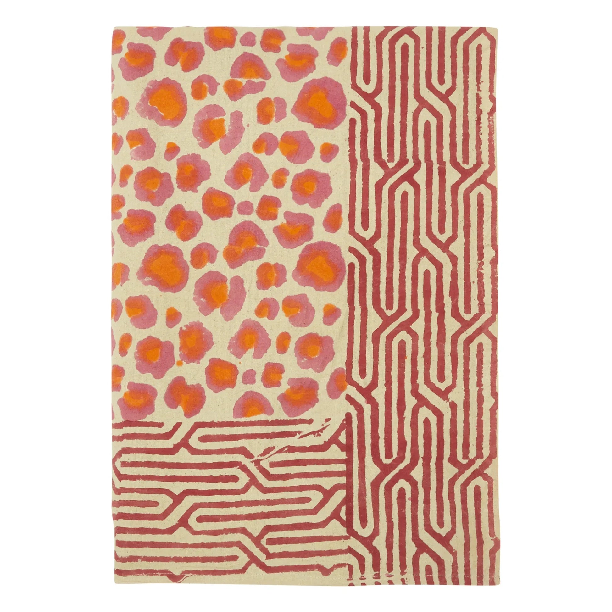 Doing Goods - Leopard throw and cotton totebag | Pink