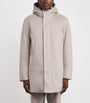 Agnona Beige Cashmere-Silk Stormlight Parka