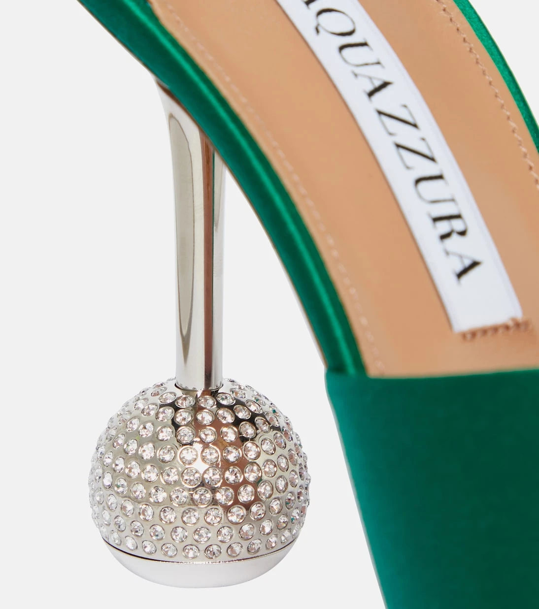 Aquazzura - Yes Darling 95 satin sandals