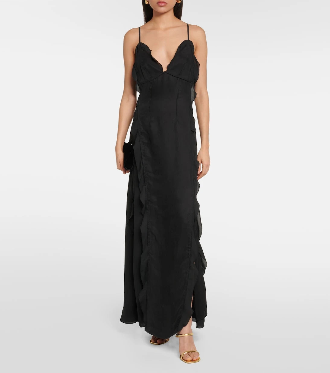 Simkhai - Emily ruffled V-neck slip dress