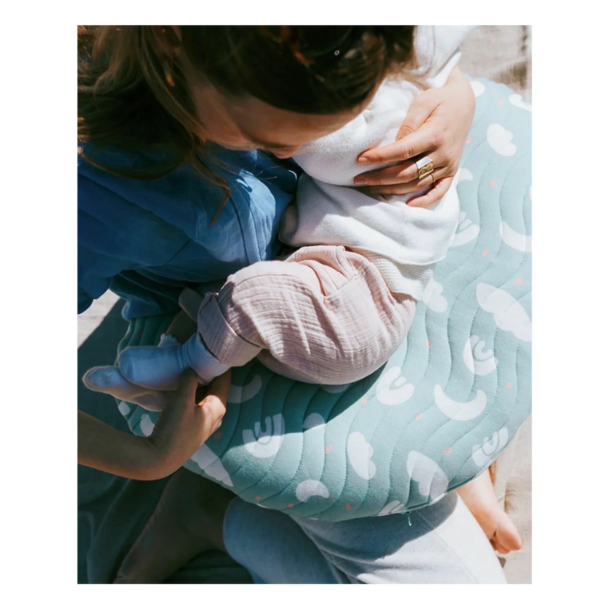 Mumade - Inflatable nursing cushion | Mint Green