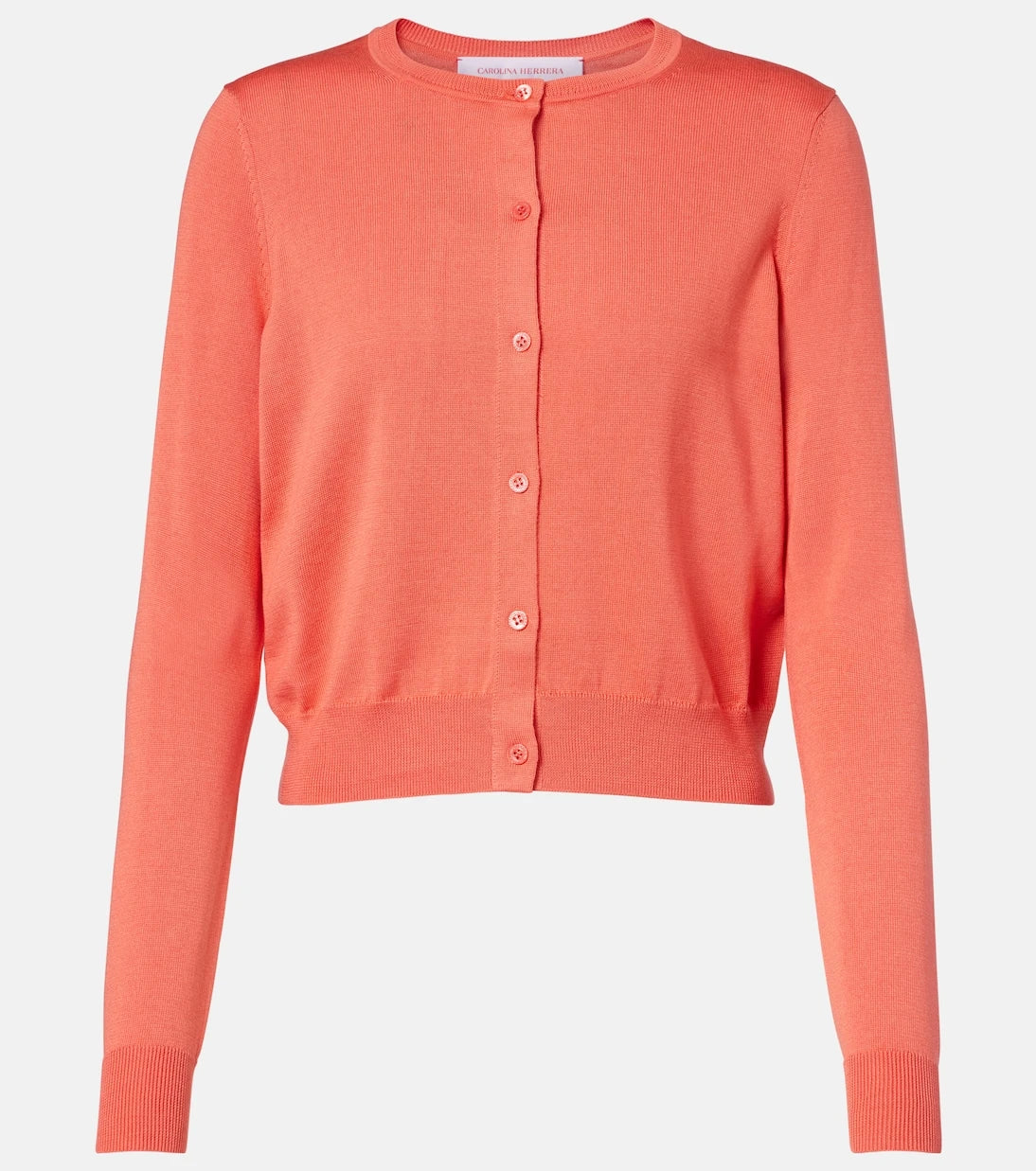 Carolina Herrera - Cropped silk and cotton cardigan