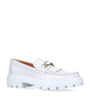 Tod's White Leather Gomma Frangia Loafers