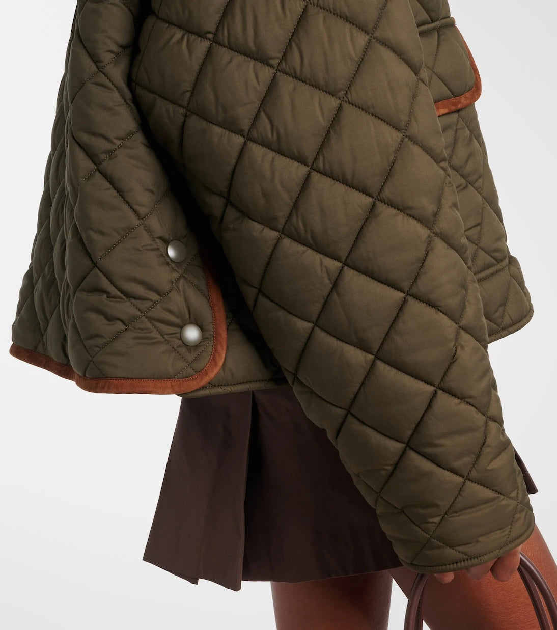 Miu Miu - Quilted leather-trimmed jacket