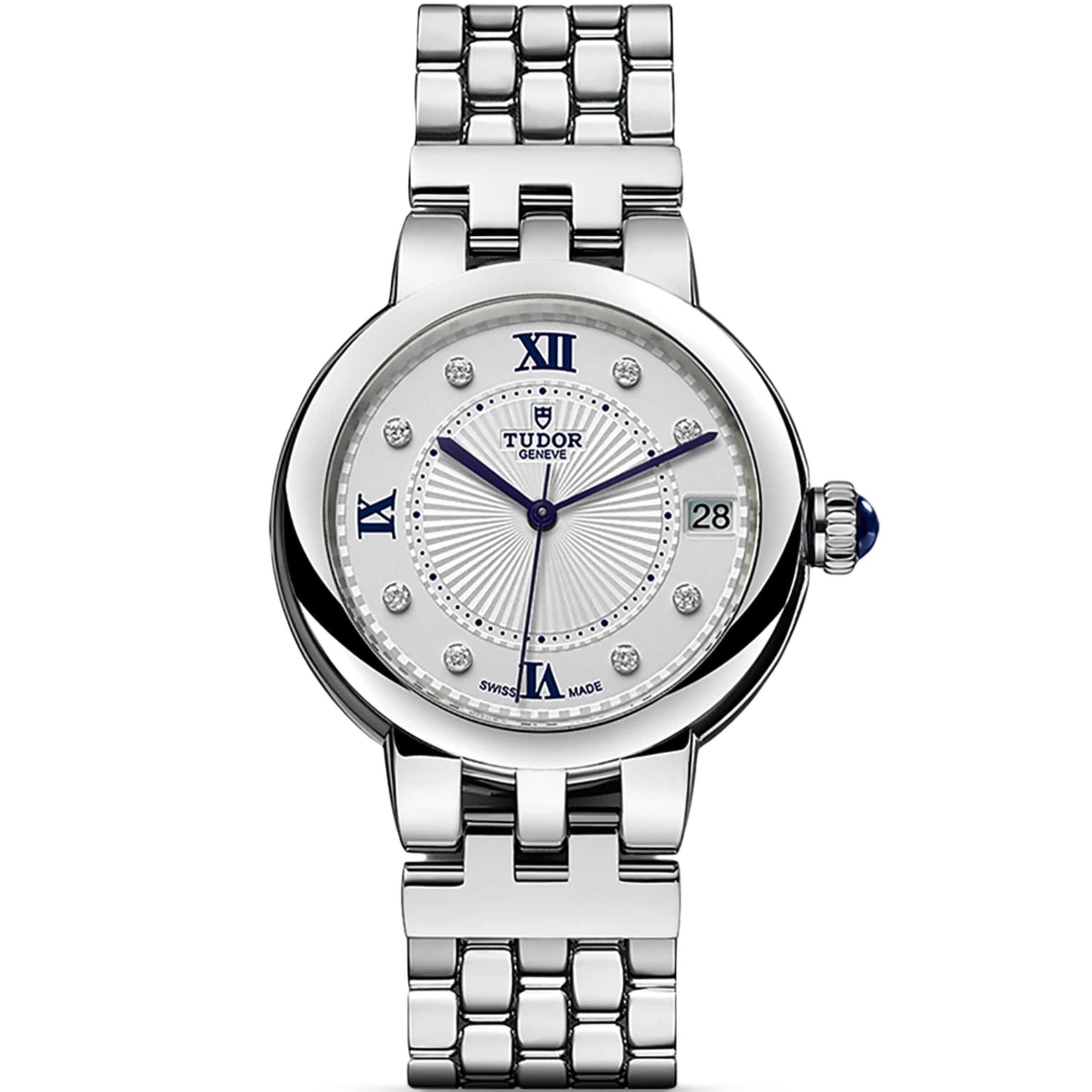 Clair de Rose Stainless Steel and Diamond Watch 34mm