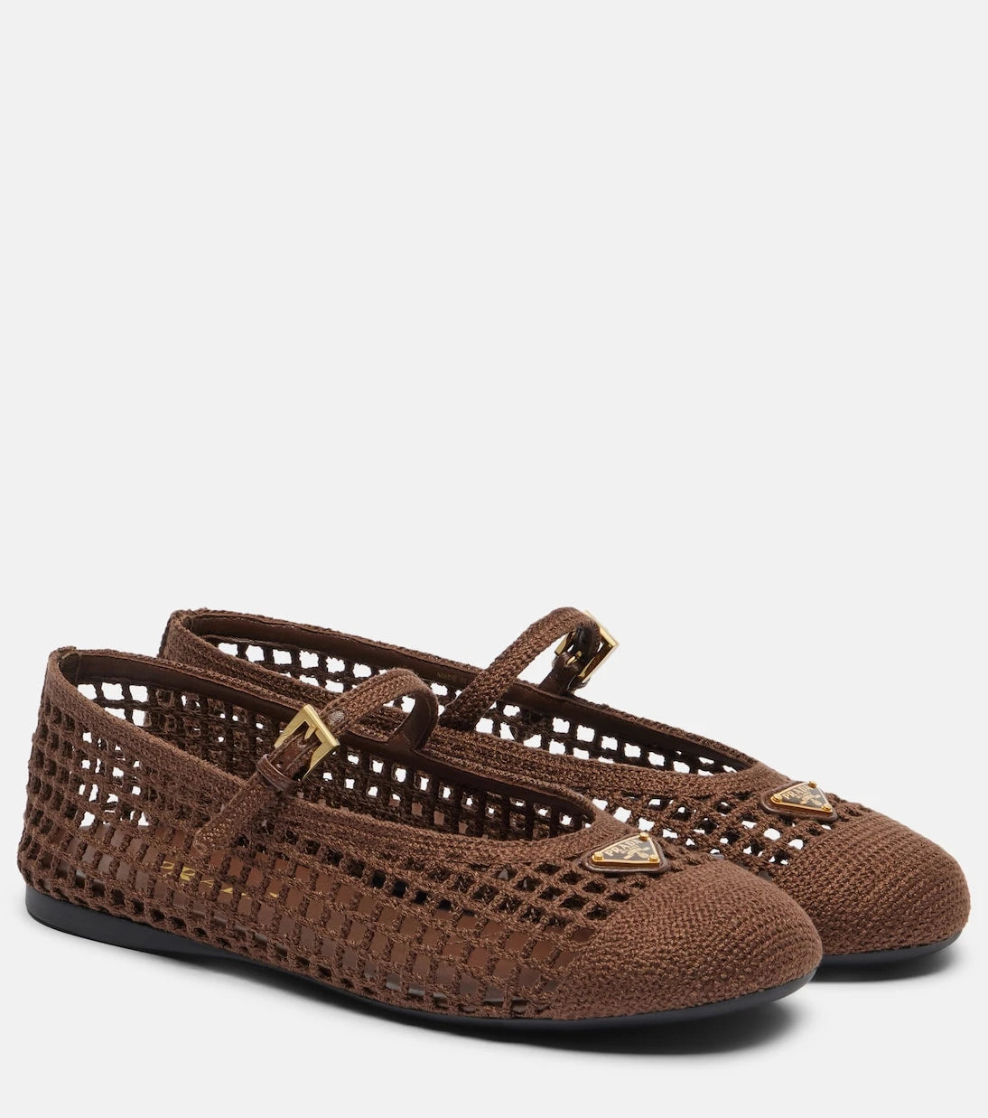 Prada - Tığ işi Mary Jane babetler