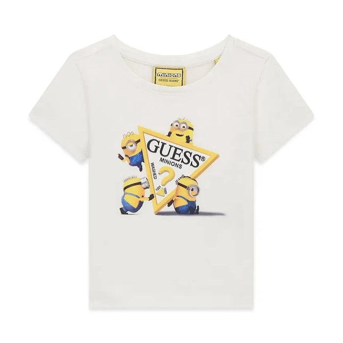 Guess çocuklar için pamuklu tişört GJ X MINIONS