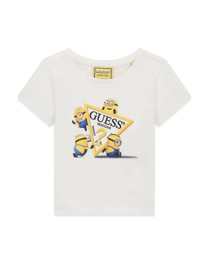 Guess çocuklar için pamuklu tişört GJ X MINIONS