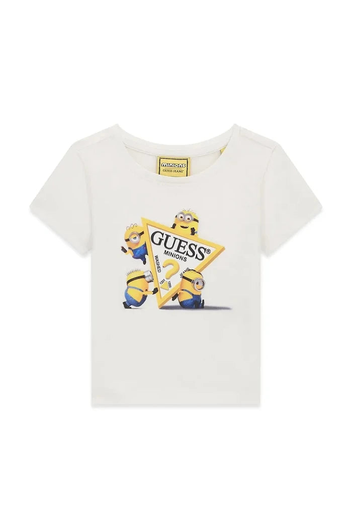 Guess çocuklar için pamuklu tişört GJ X MINIONS